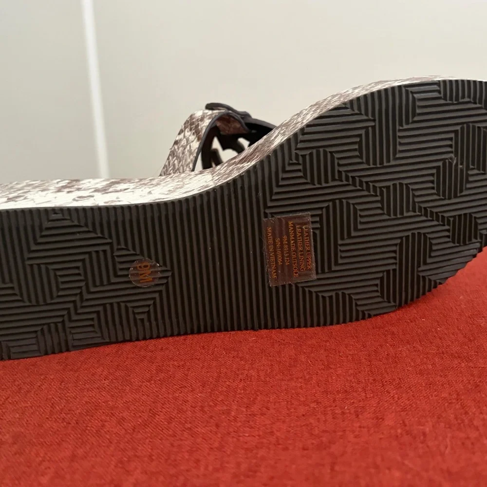 Tory Burch Snake Printed Miller Platform Thong Sandals